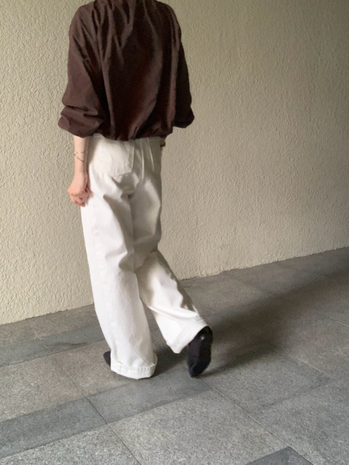 Pomelo - Korean Women Fashion - #romanticstyle - Mock Banding Blouse - 10
