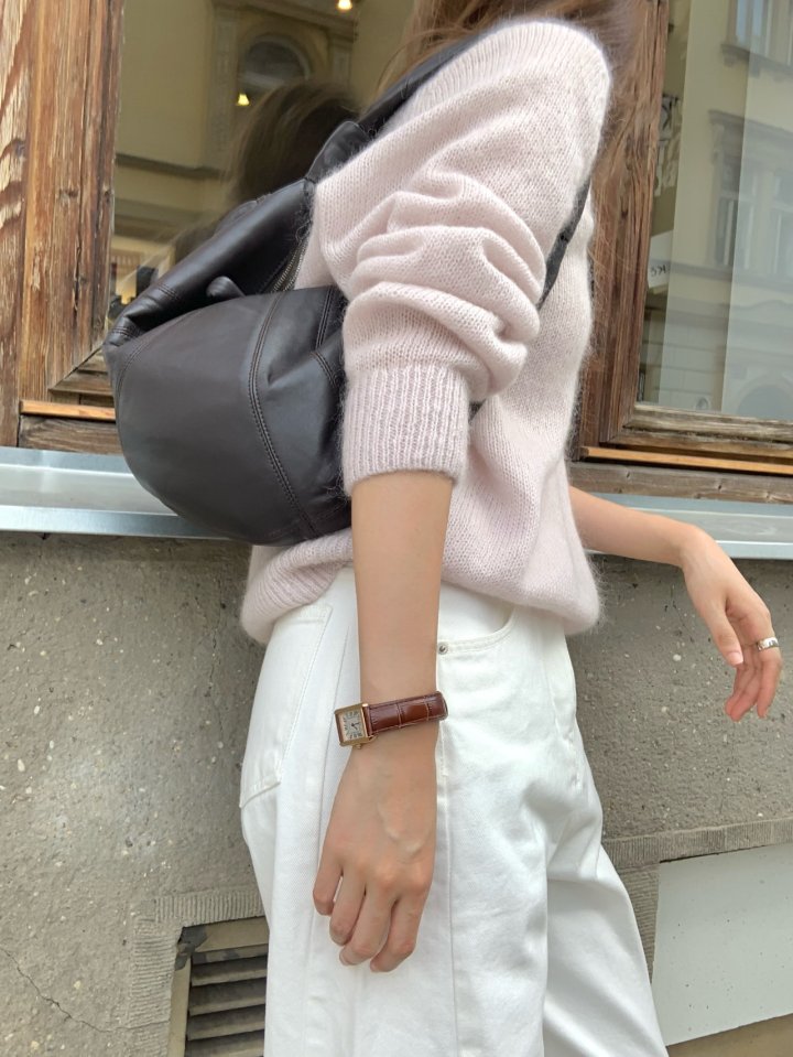 Pomelo - Korean Women Fashion - #thelittlethings - Diagonal Fall Ivory Denim Pants - 10