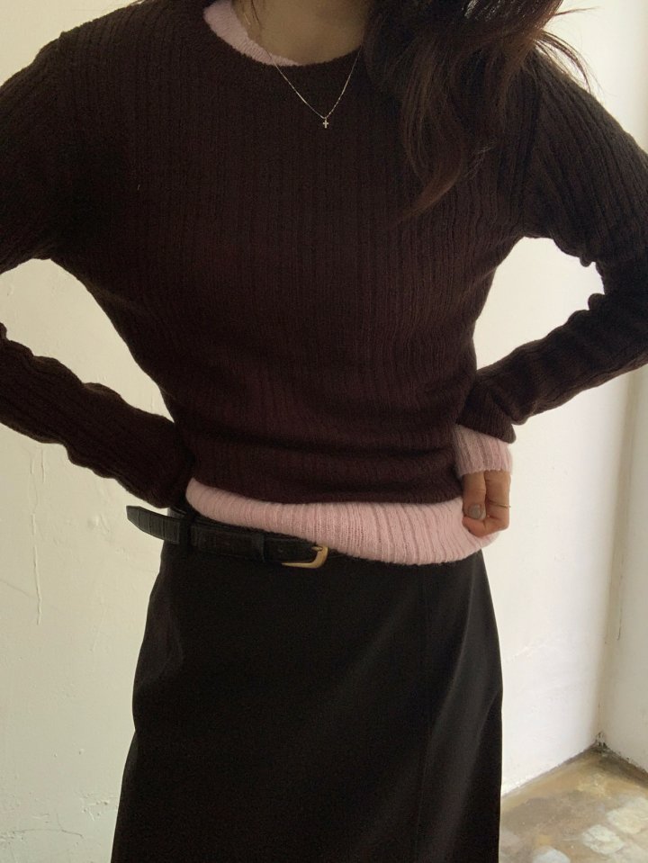 Pomelo - Korean Women Fashion - #thelittlethings - Peace Mohair Knit Pullover - 9