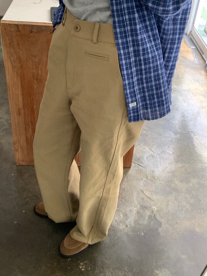 Pomelo - Korean Women Fashion - #thelittlethings - Jeff Twill Pocket Pants - 2