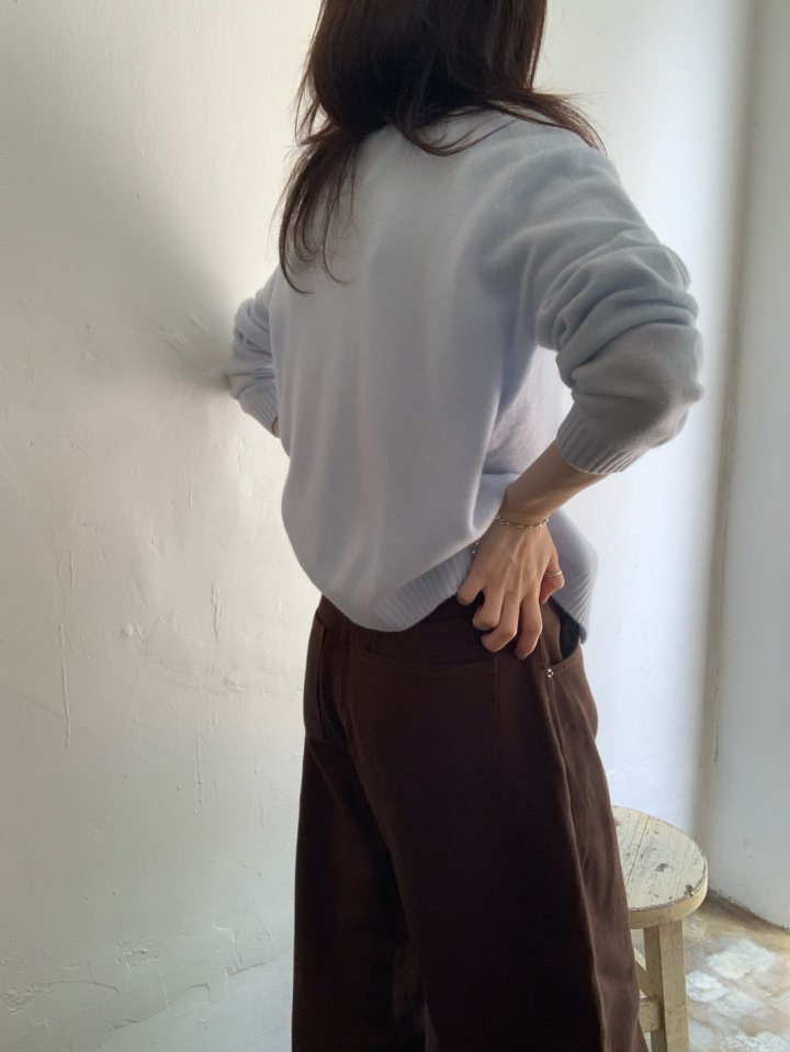 Pomelo - Korean Women Fashion - #vintageinspired - Cotton Denim Pants - 7