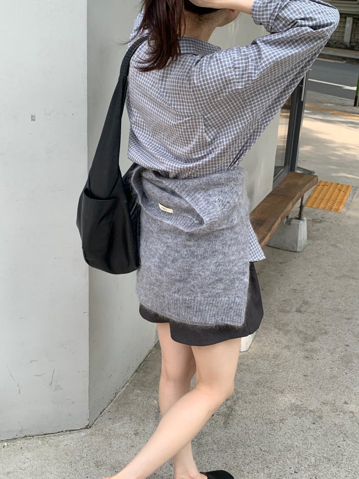 Pomelo - Korean Women Fashion - #vintagekidsstyle - Mooi Check Shirt - 2
