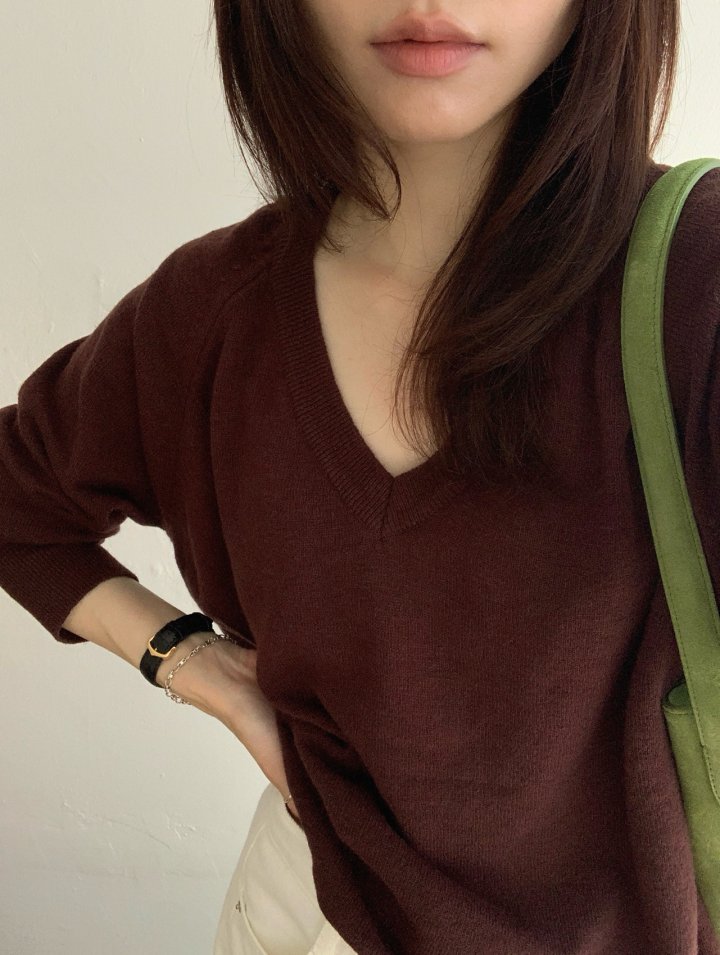 Pomelo - Korean Women Fashion - #womensfashion - Cozy Raglan Knit Pullover