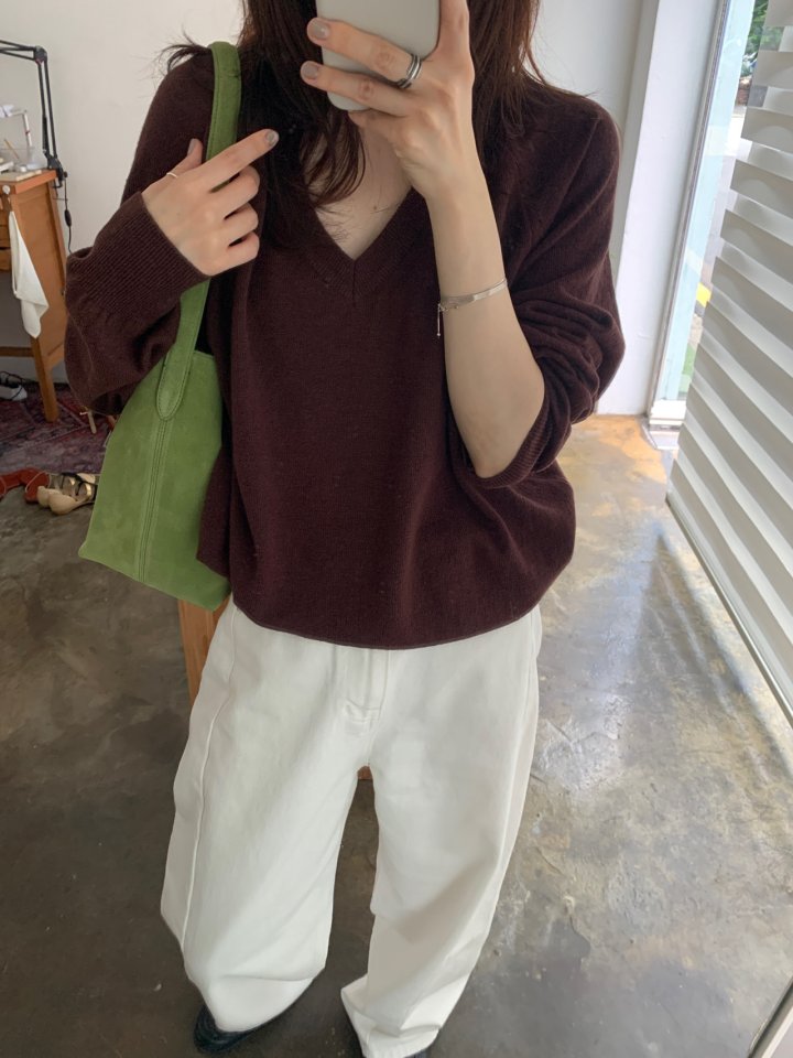 Pomelo - Korean Women Fashion - #womensfashion - Cozy Raglan Knit Pullover - 3