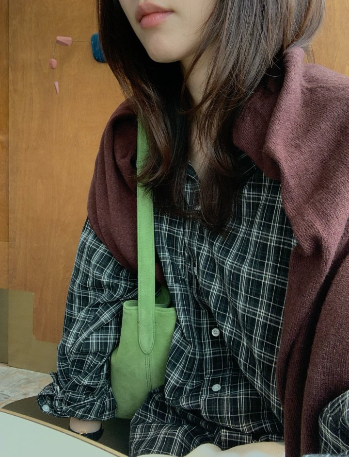 Pomelo - Korean Women Fashion - #womensfashion - Easy Check Shirt - 2