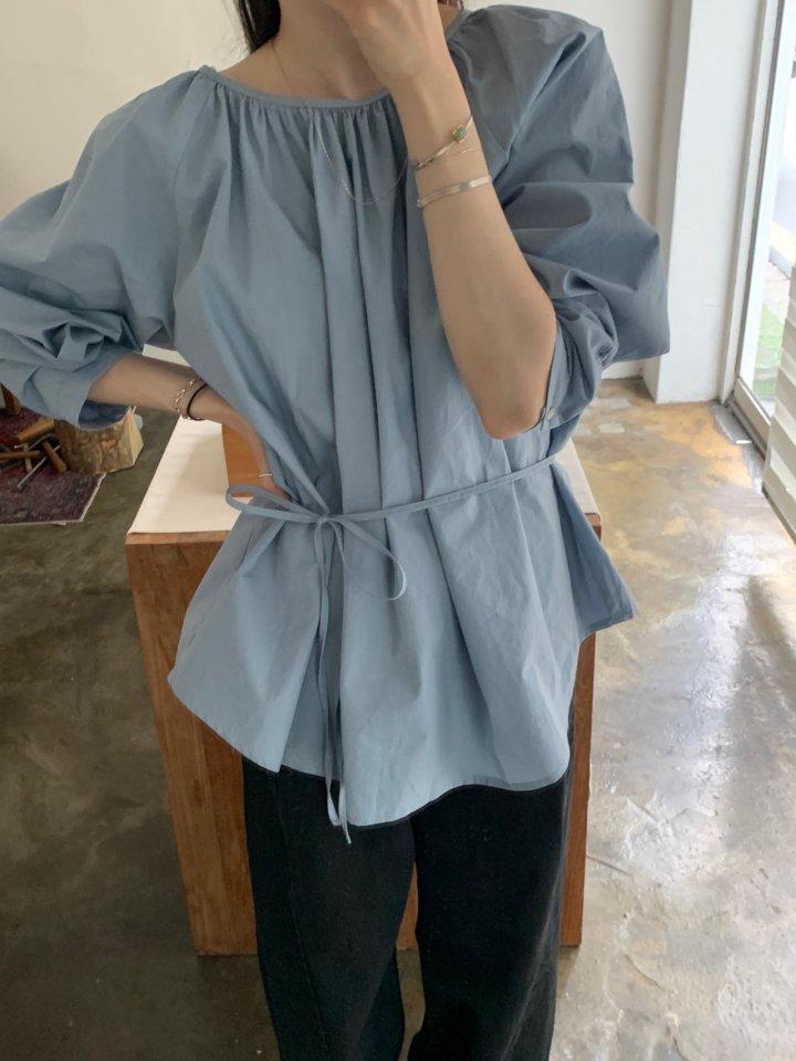 Pomelo - Korean Women Fashion - #womensfashion - Le Bain Blouse