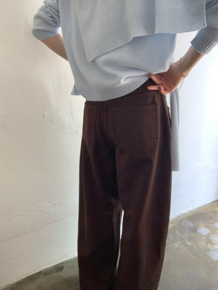Pomelo - Korean Women Fashion - #womensfashion - Cotton Denim Pants - 2