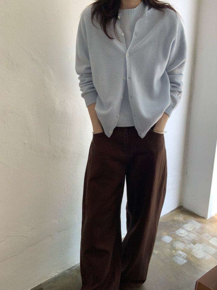 Pomelo - Korean Women Fashion - #womensfashion - Cotton Denim Pants - 6