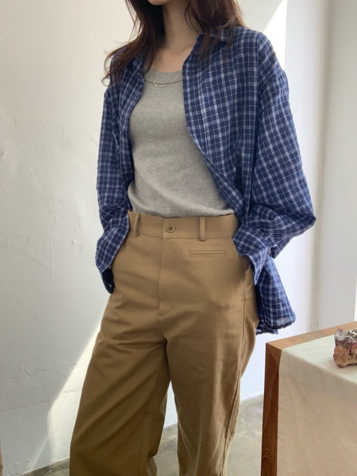 Pomelo - Korean Women Fashion - #momslook - Jeff Twill Pocket Pants - 4