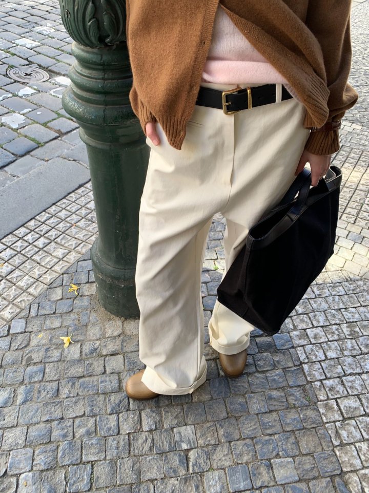 Pomelo - Korean Women Fashion - #womensfashion - Jeff Twill Pocket Pants - 8