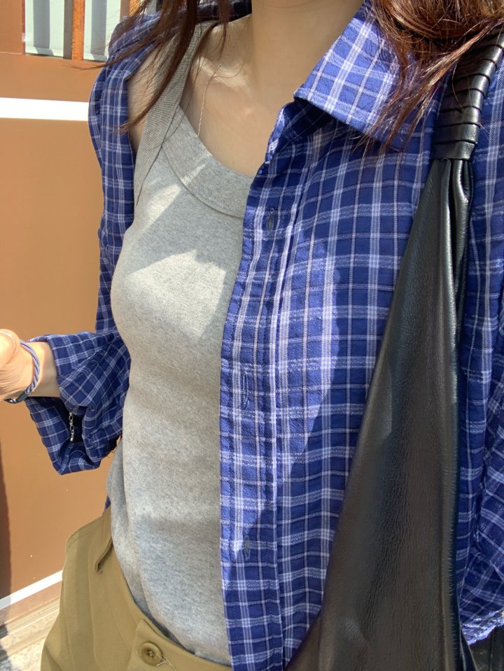 Pomelo - Korean Women Fashion - #womensfashion - Neff Check Shirt - 3