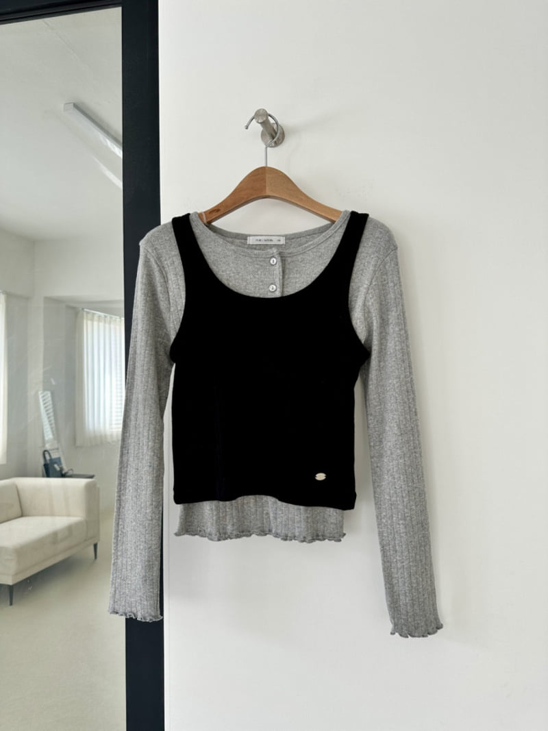 Purej - Korean Junior Fashion - #Kfashion4kids - Lauren Button Tee - 6
