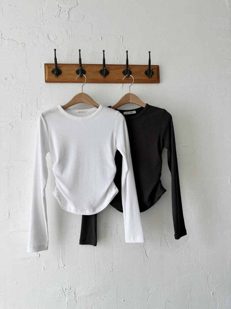 Purej - Korean Junior Fashion - #childofig - Plain Shirring Tee - 7