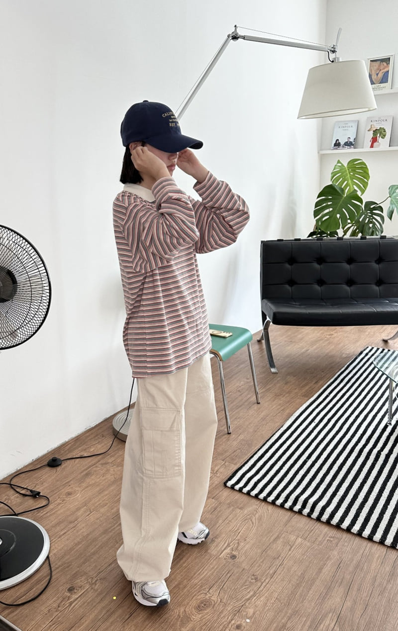 Purej - Korean Junior Fashion - #childofig - Toy Striped Tee - 2