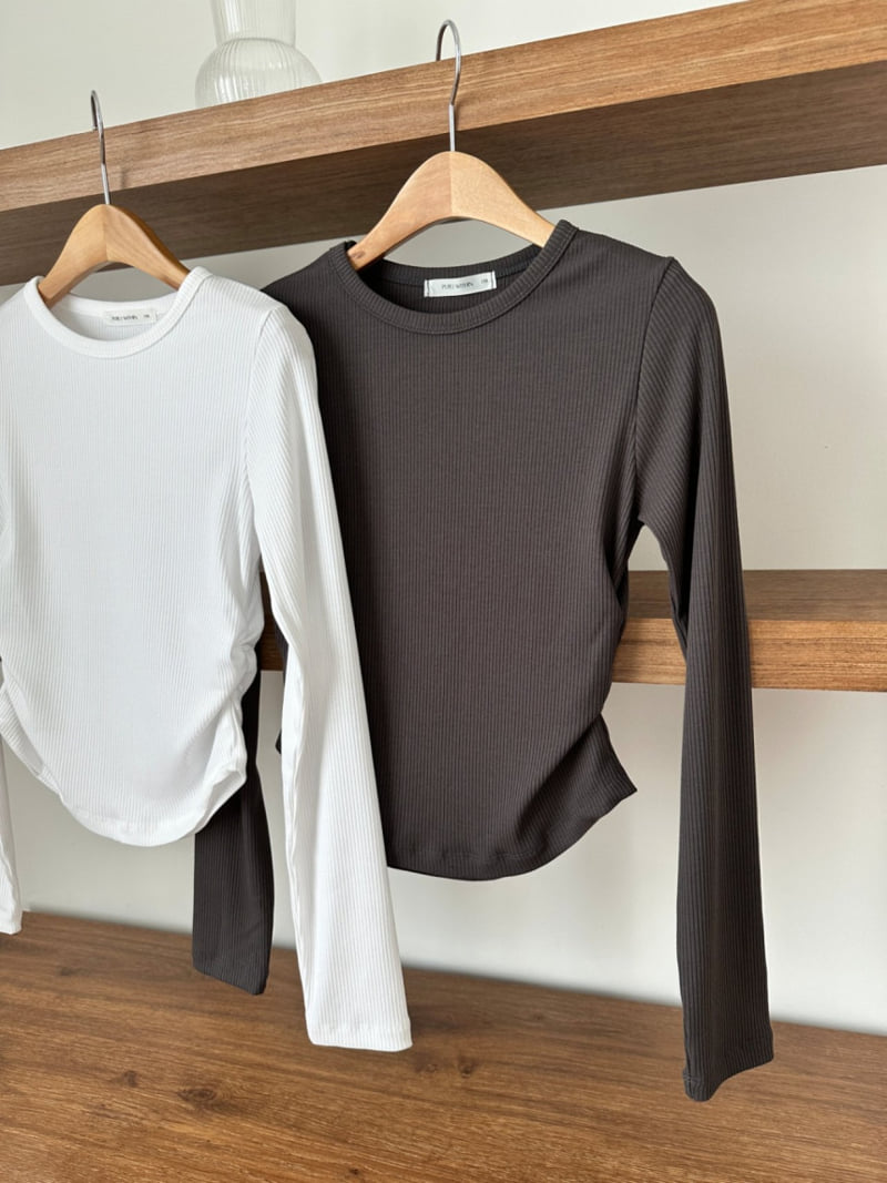 Purej - Korean Junior Fashion - #childrensboutique - Plain Shirring Tee - 8