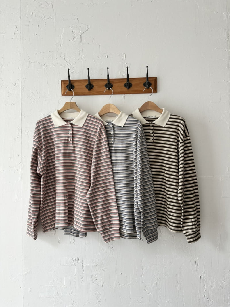 Purej - Korean Junior Fashion - #childrensboutique - Toy Striped Tee - 3