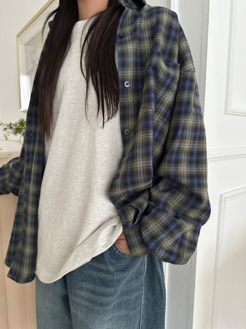 Purej - Korean Junior Fashion - #childrensboutique - Maybe Check Shirt