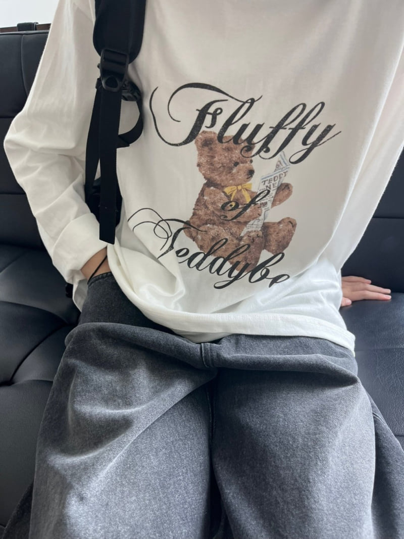 Purej - Korean Junior Fashion - #designkidswear - Teddy Bear Tee - 11