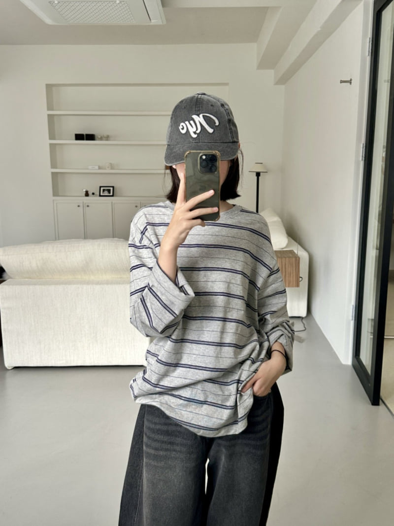 Purej - Korean Junior Fashion - #kidsshorts - Cocoa Striped Tee - 11