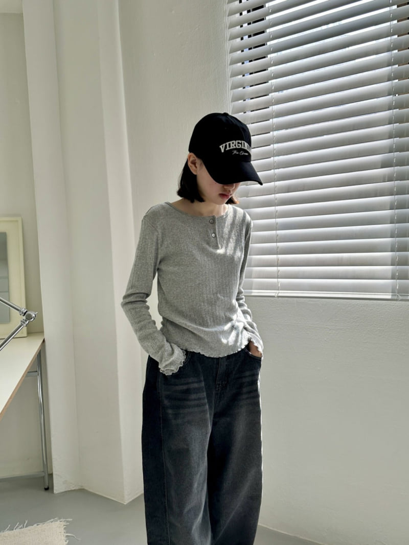 Purej - Korean Junior Fashion - #kidsshorts - Lauren Button Tee - 3