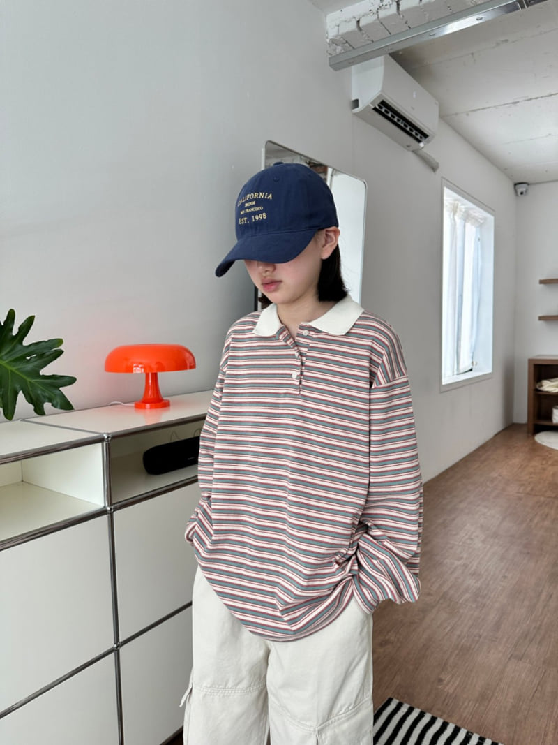 Purej - Korean Junior Fashion - #kidsstore - Toy Striped Tee - 8