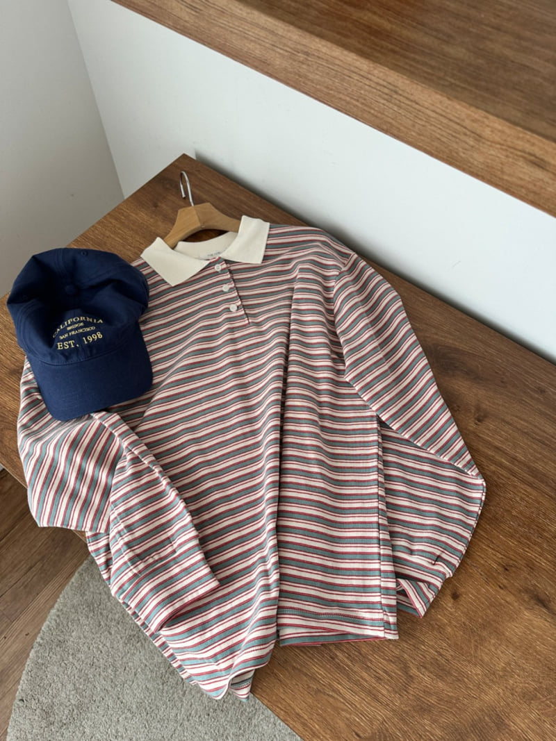 Purej - Korean Junior Fashion - #kidzfashiontrend - Toy Striped Tee - 9
