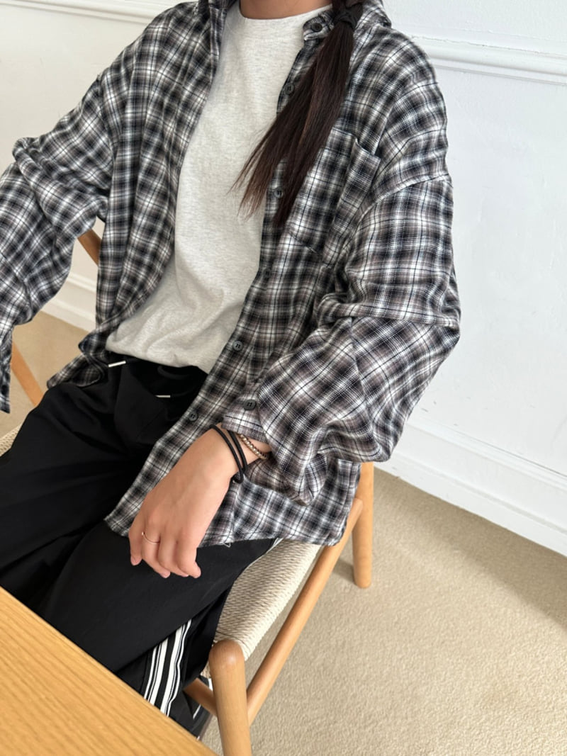 Purej - Korean Junior Fashion - #kidzfashiontrend - Maybe Check Shirt - 7