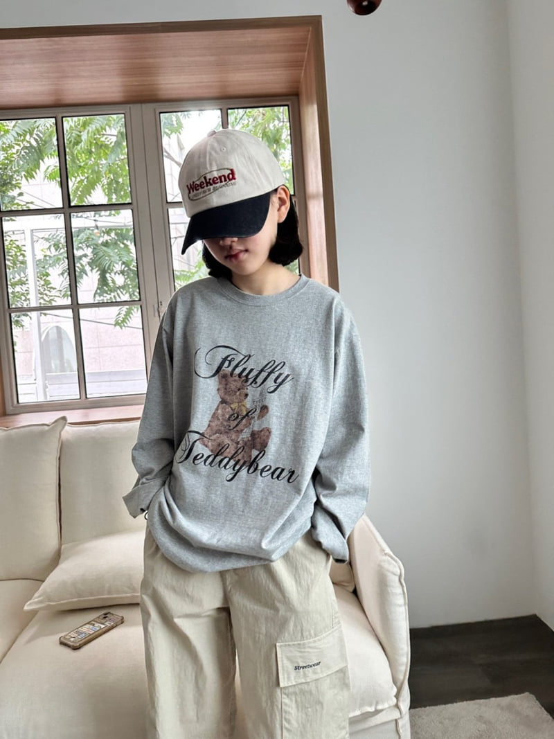 Purej - Korean Junior Fashion - #littlefashionista - Teddy Bear Tee - 2