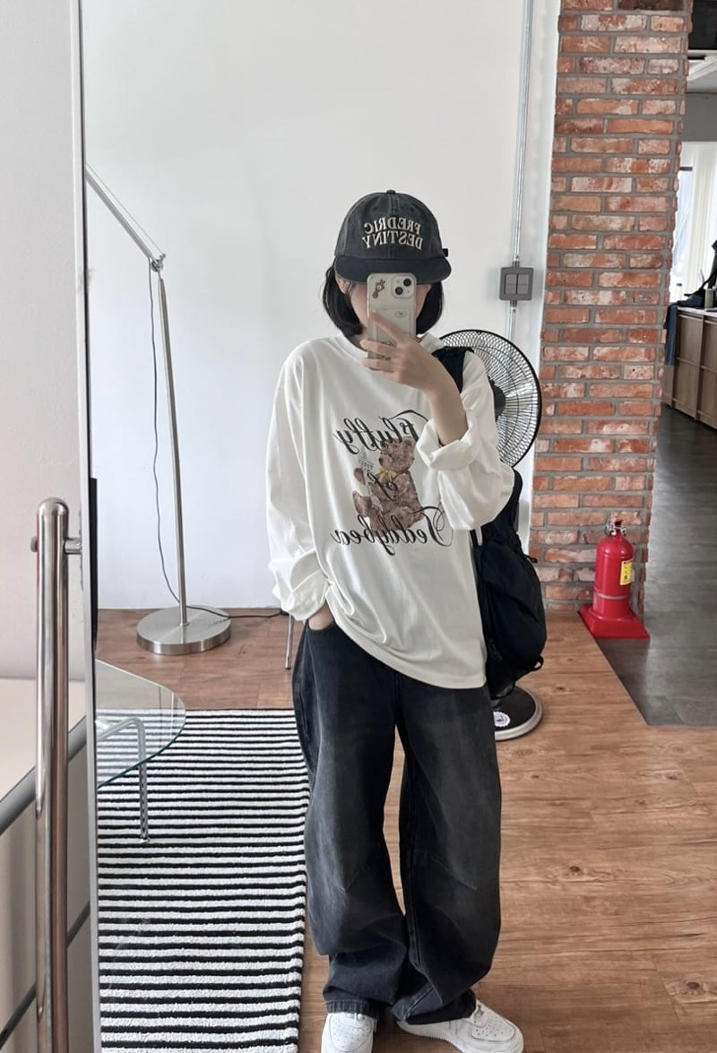Purej - Korean Junior Fashion - #prettylittlegirls - Teddy Bear Tee - 5