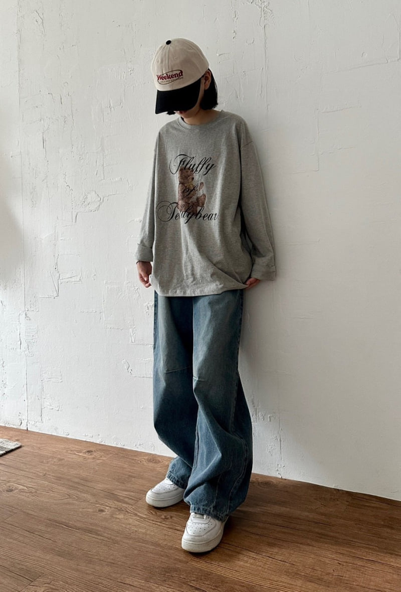 Purej - Korean Junior Fashion - #todddlerfashion - Teddy Bear Tee - 6