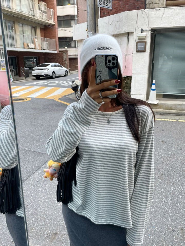 Queensmade - Korean Women Fashion - #momslook - Boxy Long Tee - 2
