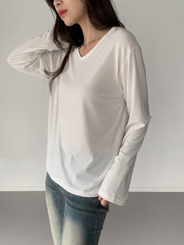 Queensmade - Korean Women Fashion - #momslook - Line Daily Tee - 2