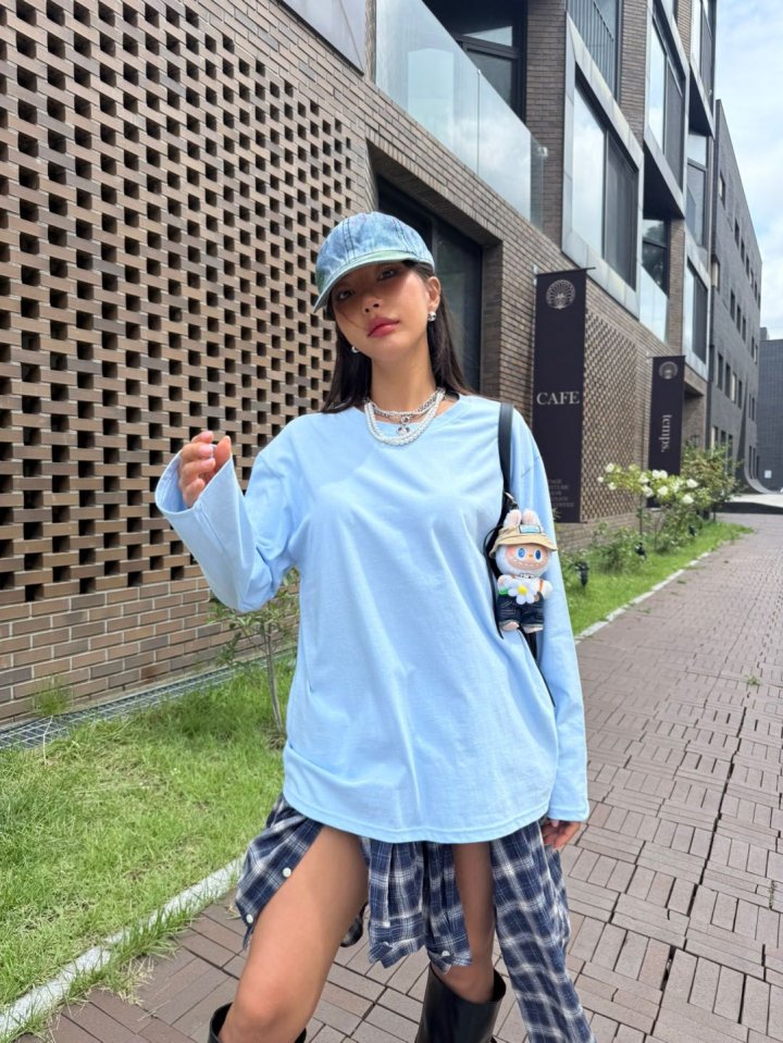 Queensmade - Korean Women Fashion - #momslook - Real Boxy Tee