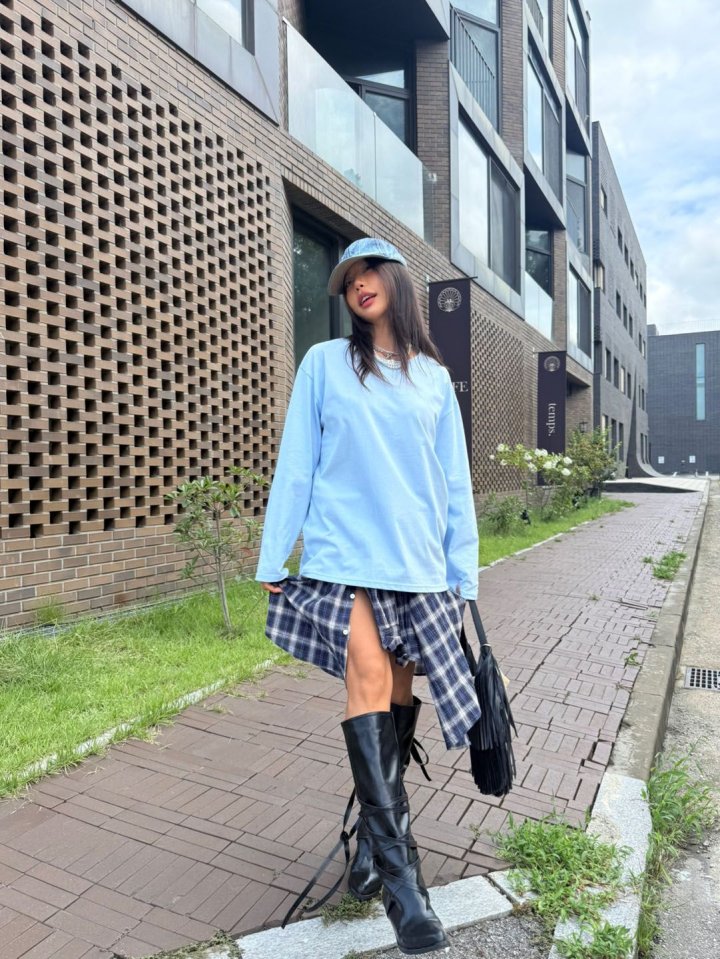 Queensmade - Korean Women Fashion - #momslook - Real Boxy Tee - 5