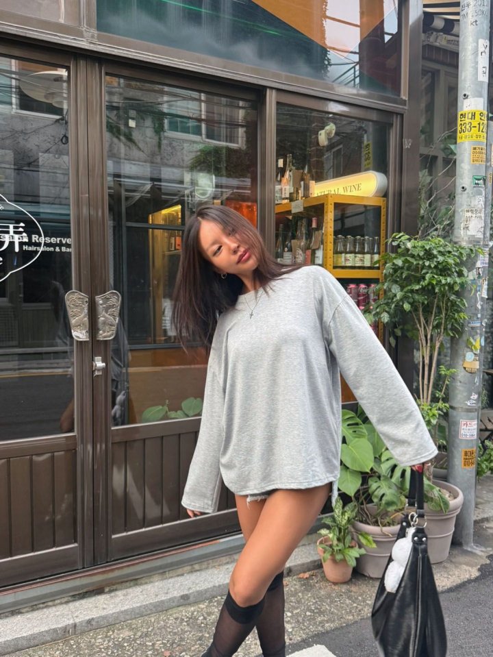 Queensmade - Korean Women Fashion - #momslook - Just Tee - 2