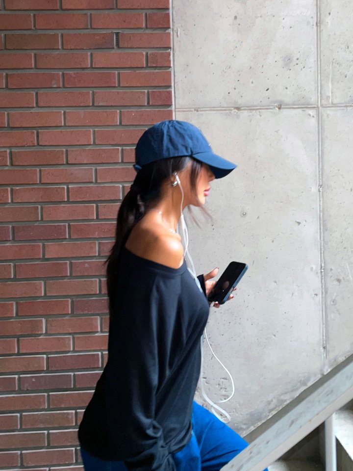 Queensmade - Korean Women Fashion - #momslook - Basic Off-shoulder Tee - 5