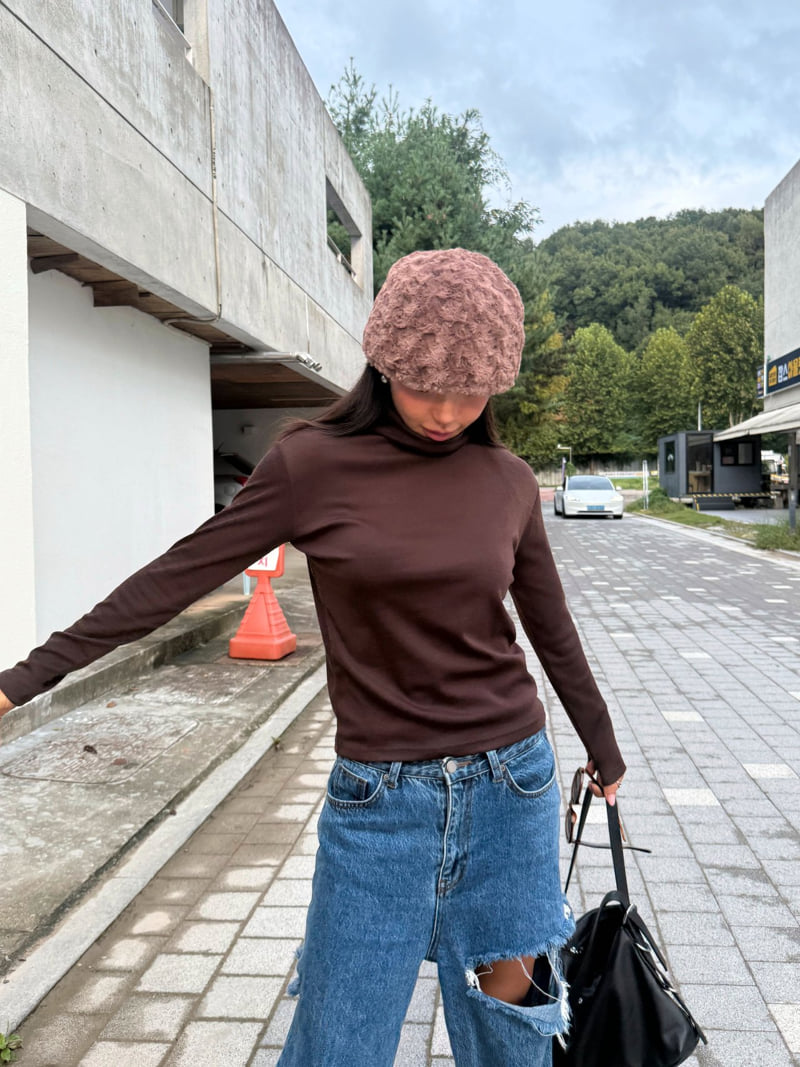 Queensmade - Korean Women Fashion - #momslook - Art Turtleneck Tee - 8