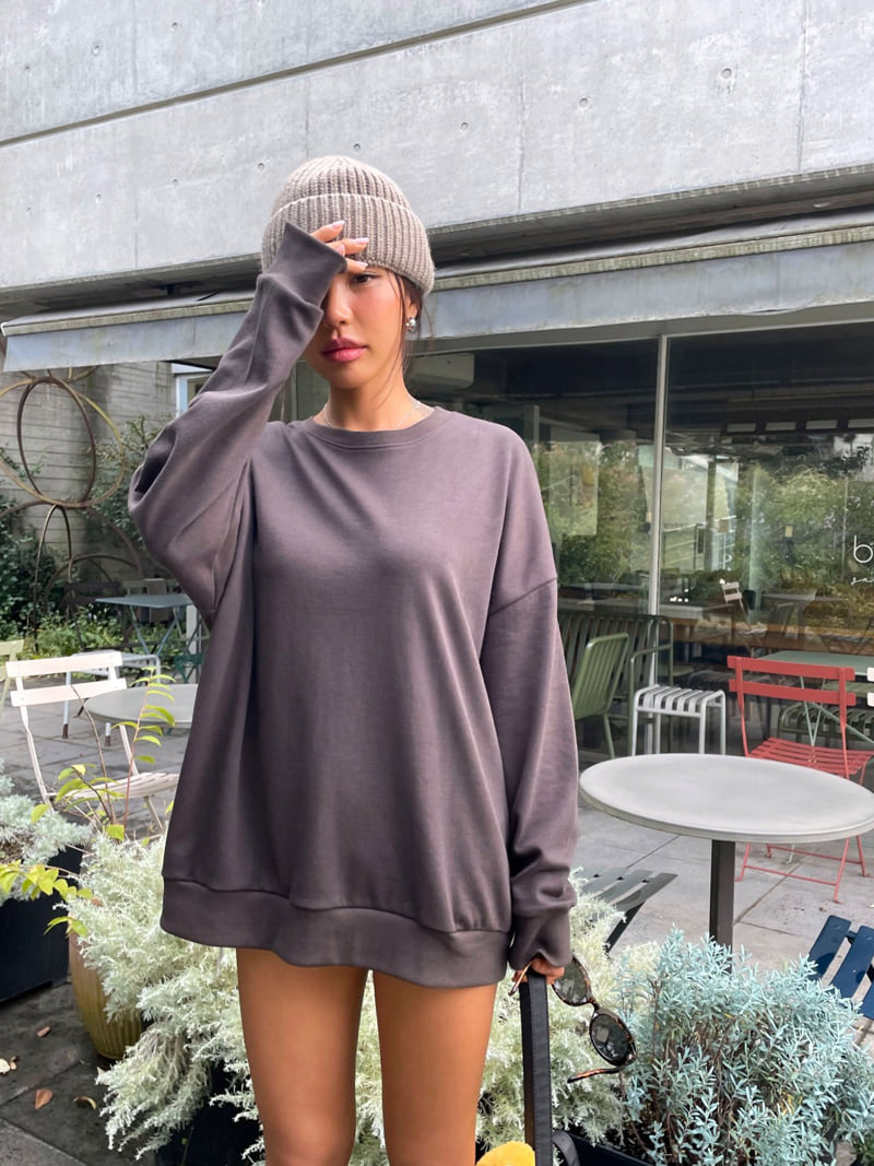 Queensmade - Korean Women Fashion - #momslook - Gram Boxy Sweatshirt - 10