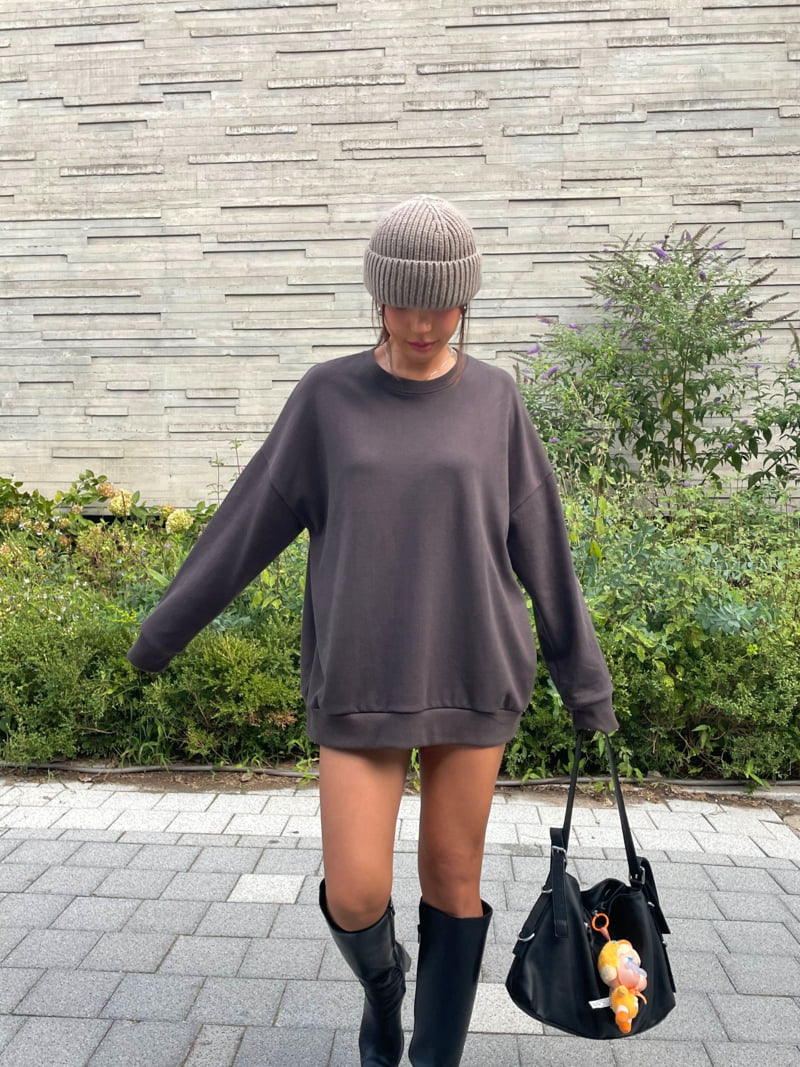 Queensmade - Korean Women Fashion - #momslook - Gram Boxy Sweatshirt - 8