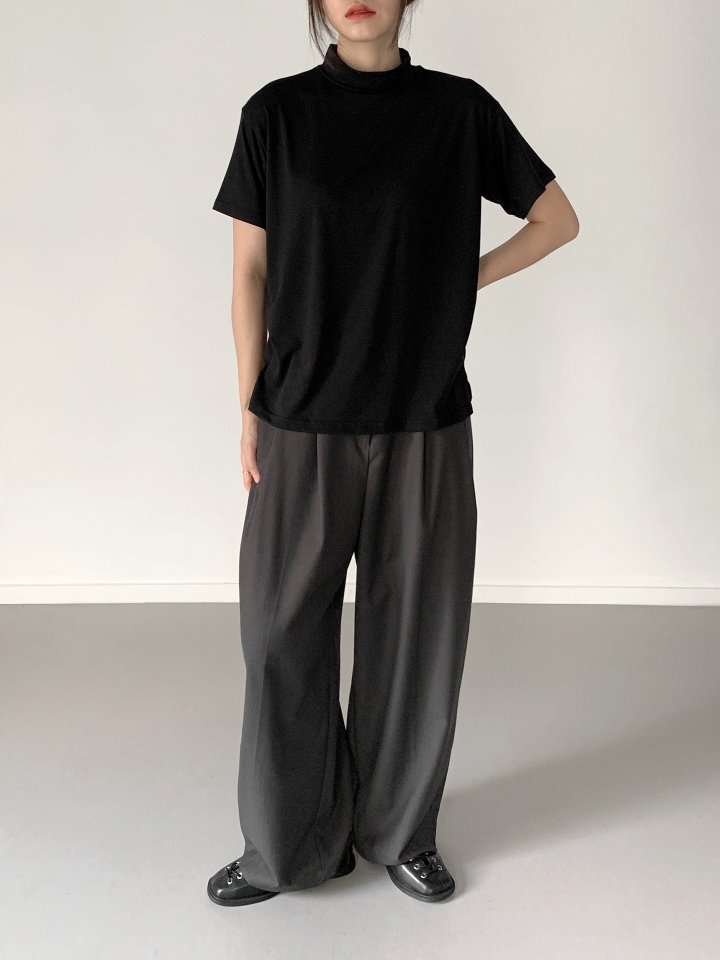 Queensmade - Korean Women Fashion - #pursuepretty - Mock Neck Tee - 8