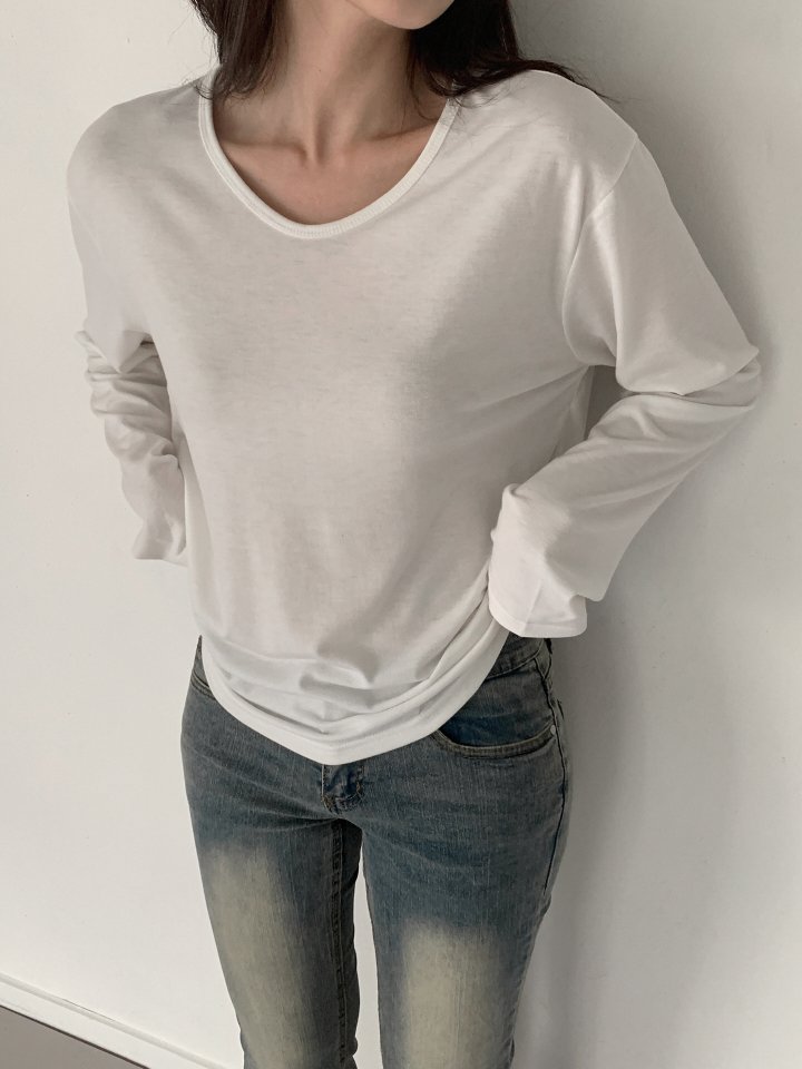 Queensmade - Korean Women Fashion - #pursuepretty - Line Daily Tee - 7