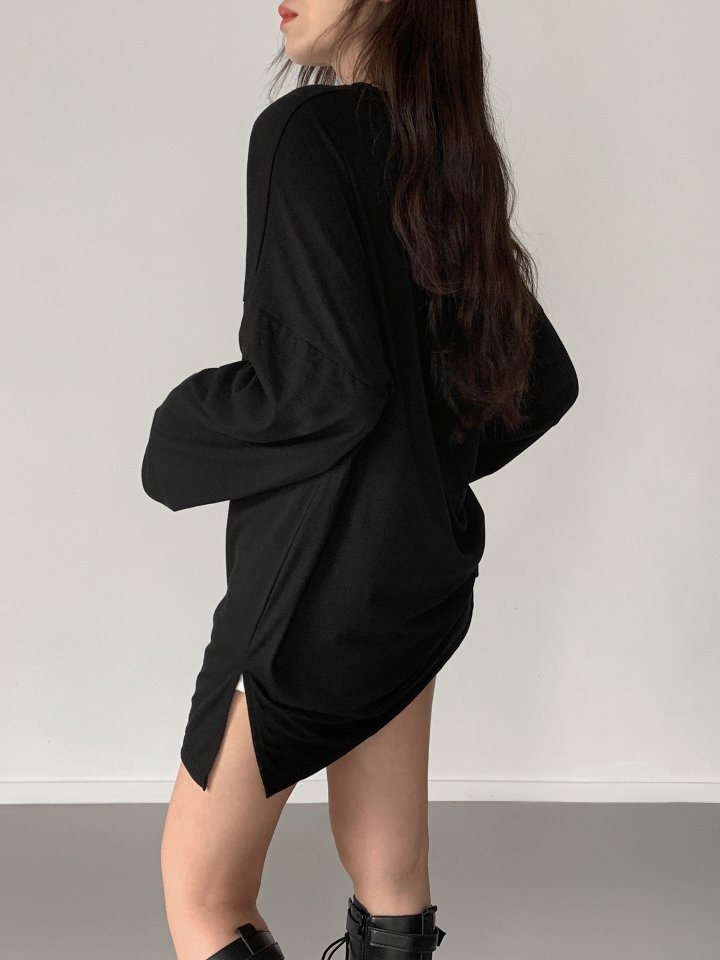 Queensmade - Korean Women Fashion - #pursuepretty - Boxy Long Tee - 6