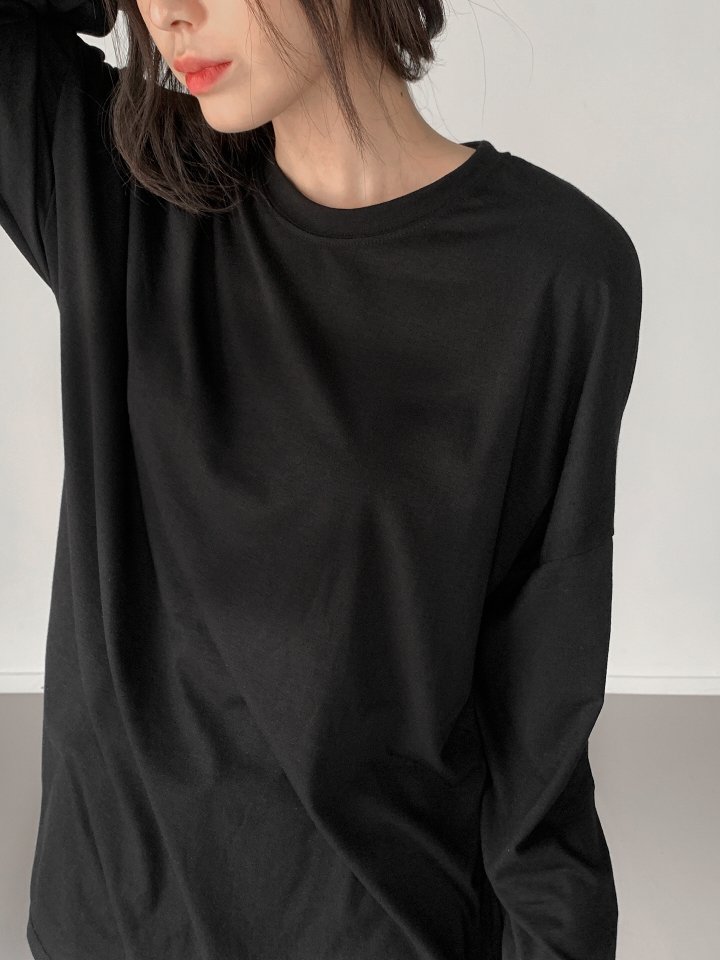 Queensmade - Korean Women Fashion - #restrostyle - Boxy Long Tee - 7