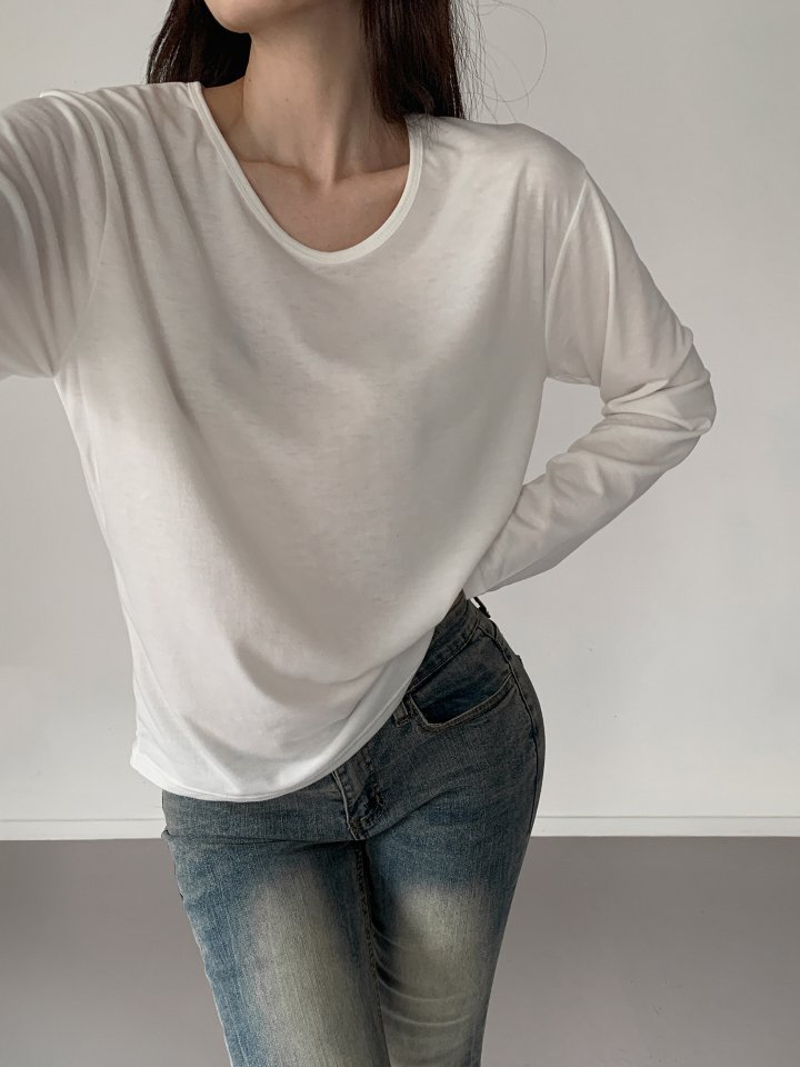 Queensmade - Korean Women Fashion - #romanticstyle - Line Daily Tee - 9