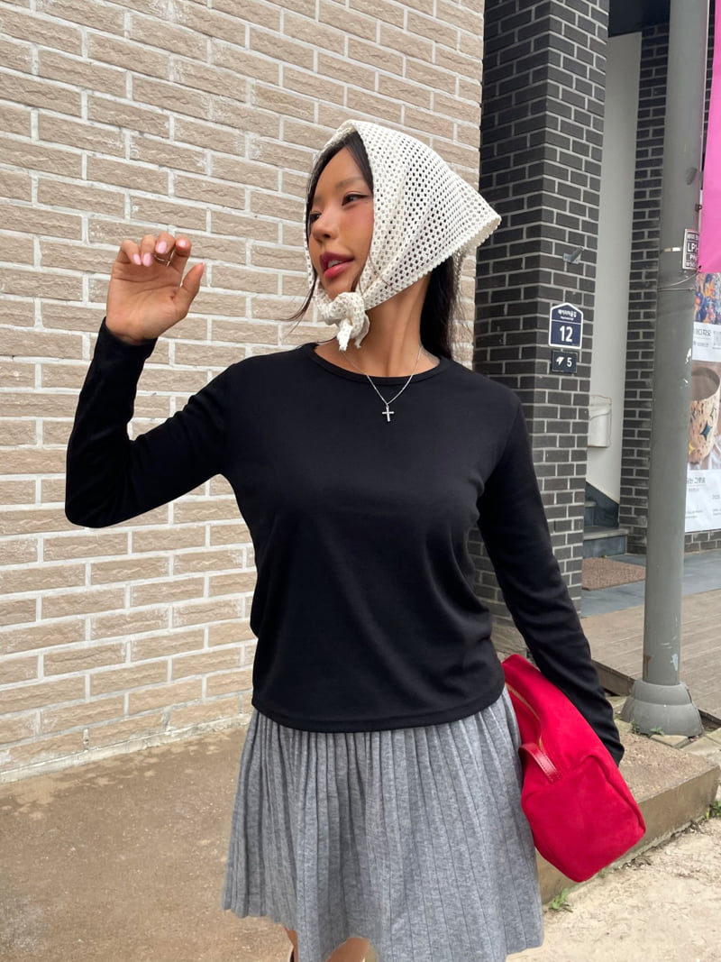 Queensmade - Korean Women Fashion - #romanticstyle - Lala Round Tee