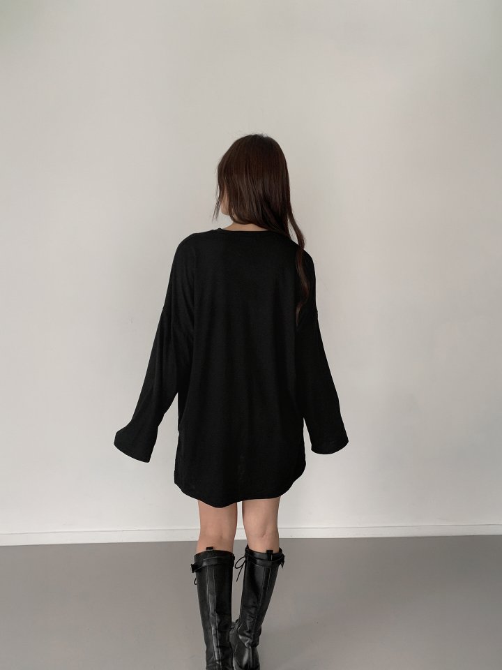 Queensmade - Korean Women Fashion - #shopsmall - Boxy Long Tee - 9