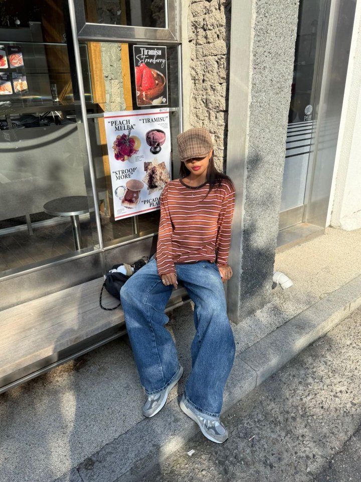 Queensmade - Korean Women Fashion - #shopsmall - Liz Stripe Tee - 2