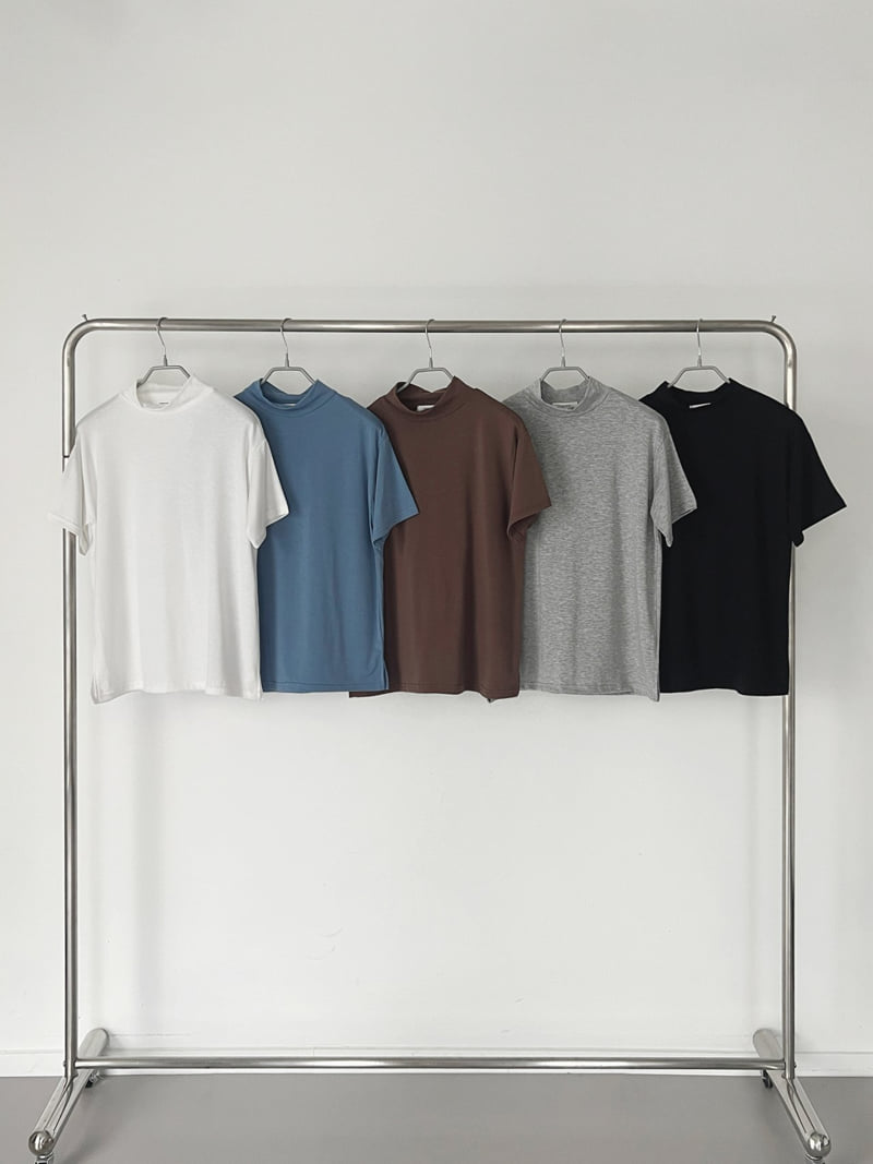 Queensmade - Korean Women Fashion - #thatsdarling - Mock Neck Tee - 12