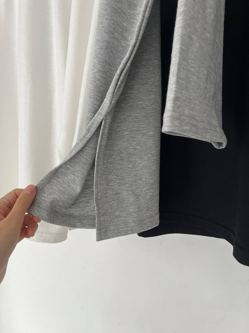 Queensmade - Korean Women Fashion - #thatsdarling - Boxy Long Tee - 10