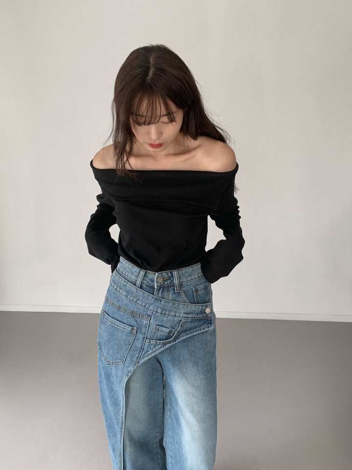 Queensmade - Korean Women Fashion - #thelittlethings - Log Off-Shoulder Tee - 9